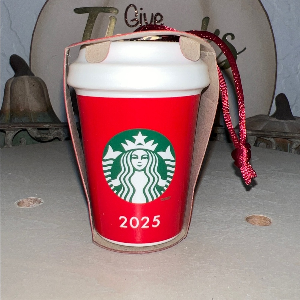🔴Starbucks 2025 Red Cup Christmas Ornament 🔴